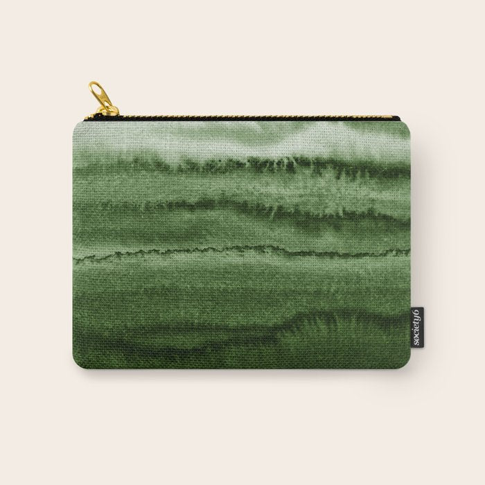 WITHIN THE TIDES FOREST GREEN by Monika Strigel Carry All Pouch Gallery Image 1