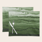 WITHIN THE TIDES FOREST GREEN by Monika Strigel Placemat Gallery Image 1