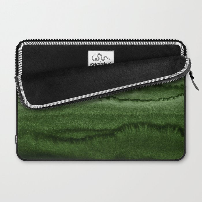 WITHIN THE TIDES FOREST GREEN by Monika Strigel Laptop Sleeve Gallery Image 2