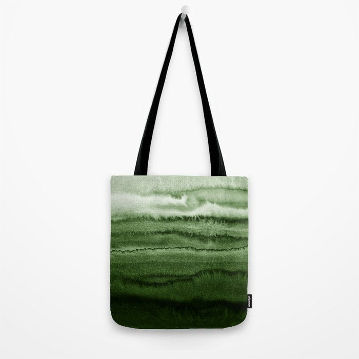 WITHIN THE TIDES FOREST GREEN by Monika Strigel Tote Bag Gallery Image 2