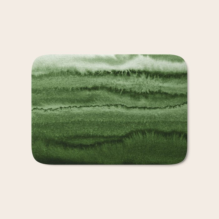 WITHIN THE TIDES FOREST GREEN by Monika Strigel Bath Mat Gallery Image 1
