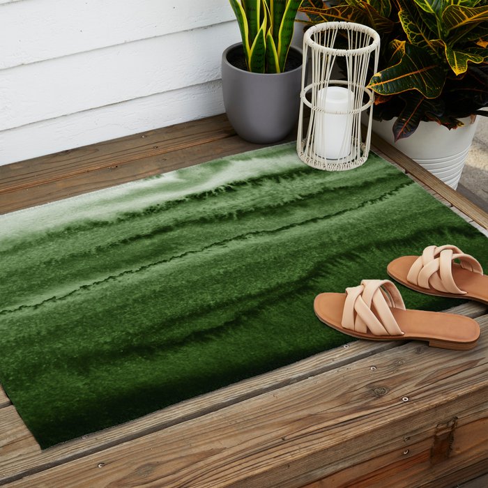 WITHIN THE TIDES FOREST GREEN by Monika Strigel Outdoor Rug Gallery Image 2