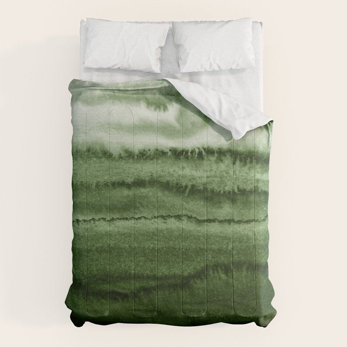 WITHIN THE TIDES FOREST GREEN by Monika Strigel Comforter Gallery Image 1