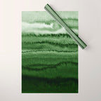 WITHIN THE TIDES FOREST GREEN by Monika Strigel Wrapping Paper Gallery Image 1