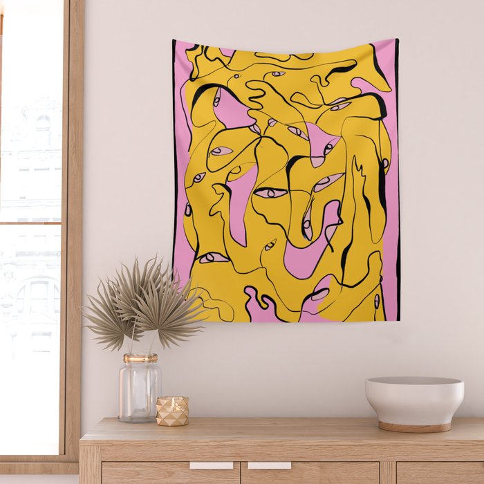 Abstract Figures 3 Wall Tapestry Gallery Image 2