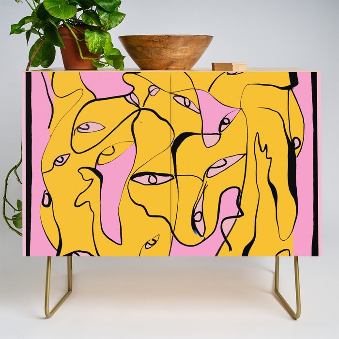 Abstract Figures 3 Credenza Gallery Image 1
