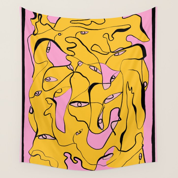 Abstract Figures 3 Wall Tapestry Gallery Image 4
