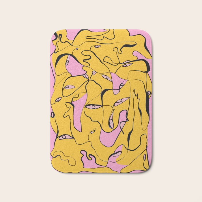 Abstract Figures 3 Bath Mat Gallery Image 1