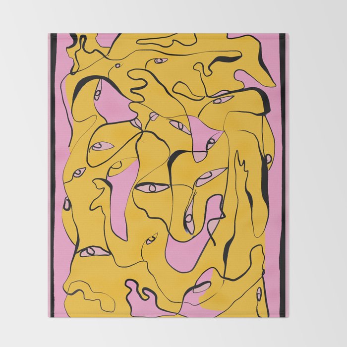 Abstract Figures 3 Throw Blanket Gallery Image 2