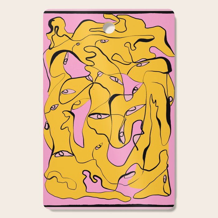Abstract Figures 3 Cutting Board Gallery Image 1