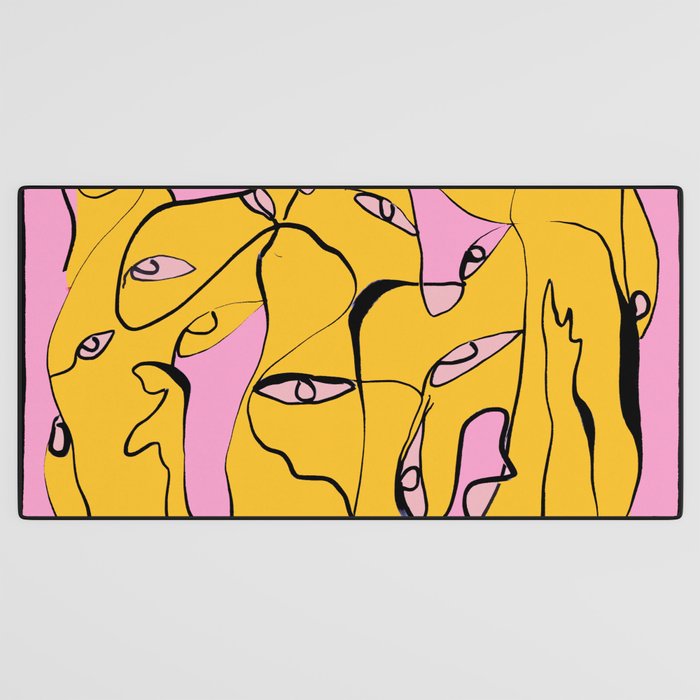 Abstract Figures 3 Desk Mat Gallery Image 3