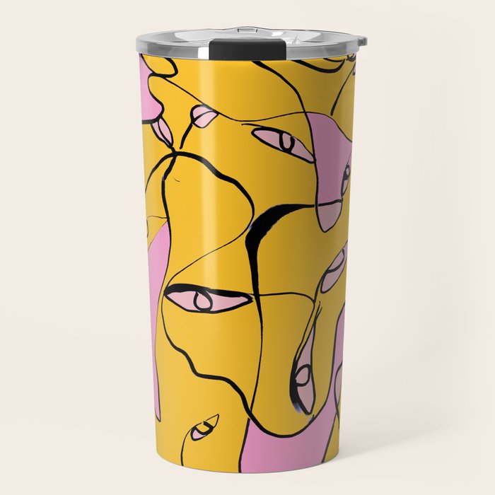 Abstract Figures 3 Travel Mug Gallery Image 1