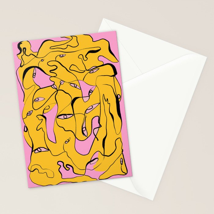 Abstract Figures 3 Stationery Card Gallery Image 2