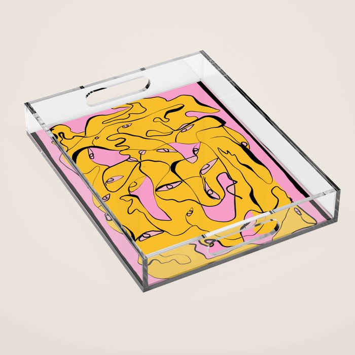 Abstract Figures 3 Acrylic Tray Gallery Image 1