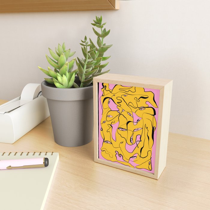 Abstract Figures 3 Mini Art Print Gallery Image 2