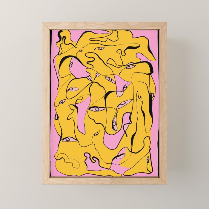 Abstract Figures 3 Mini Art Print Gallery Image 1