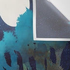 Desert Lake Moonlight Wall Tapestry Gallery Image 3