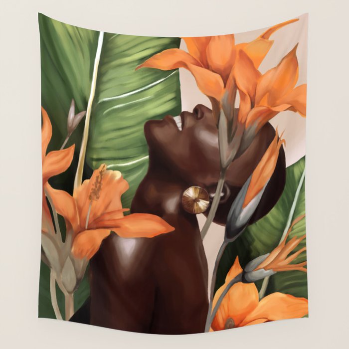 Ethereal Bloom Wall Tapestry Gallery Image 1