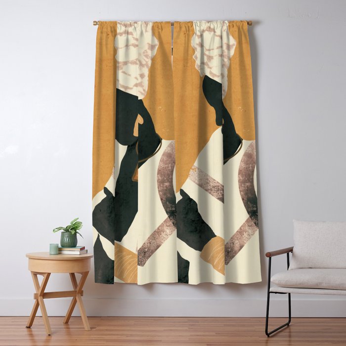 African Woman Window Curtain Gallery Image 5