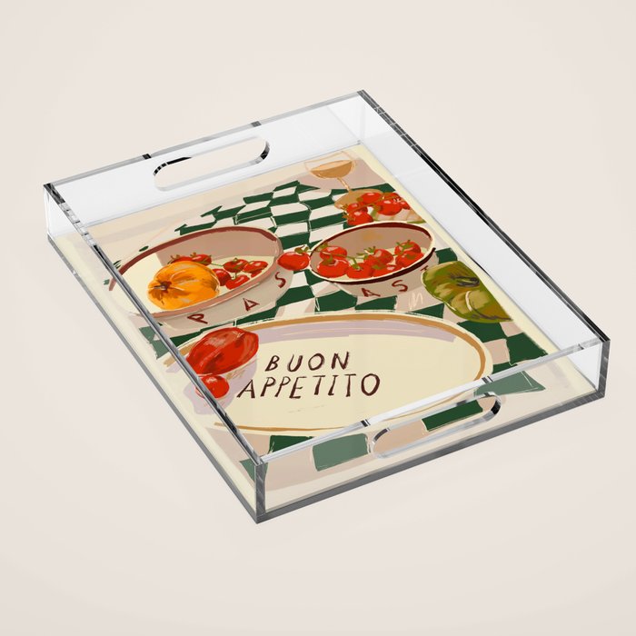 Buon Appetito Acrylic Tray Gallery Image 1