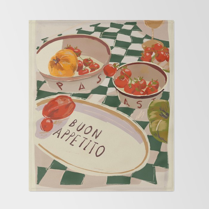 Buon Appetito Throw Blanket Gallery Image 2