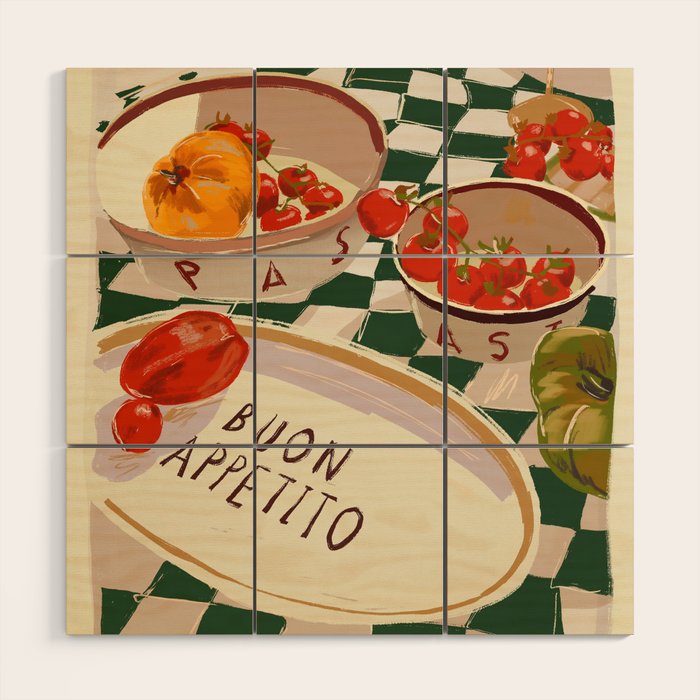 Buon Appetito Wood Wall Art Gallery Image 2