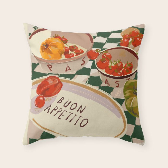 Buon Appetito Throw Pillow Gallery Image 6