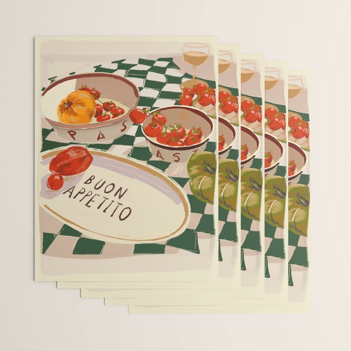 Buon Appetito Wrapping Paper Gallery Image 3