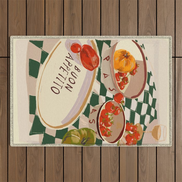 Buon Appetito Outdoor Rug Gallery Image 1