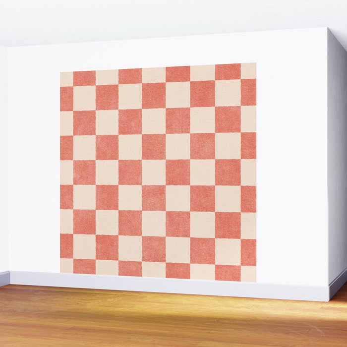 CHECKER - 001 - Guava Wall Mural Gallery Image 2