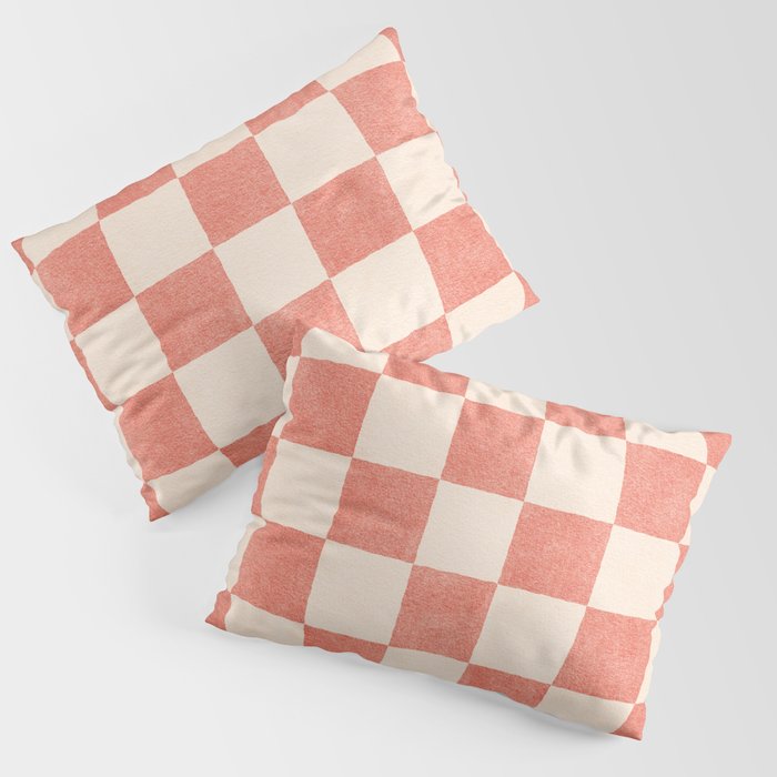 CHECKER - 001 - Guava Pillow Sham Gallery Image 3
