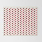 Y2K Cherries - Creme Pattern Miniature Throw Blanket Gallery Image 2