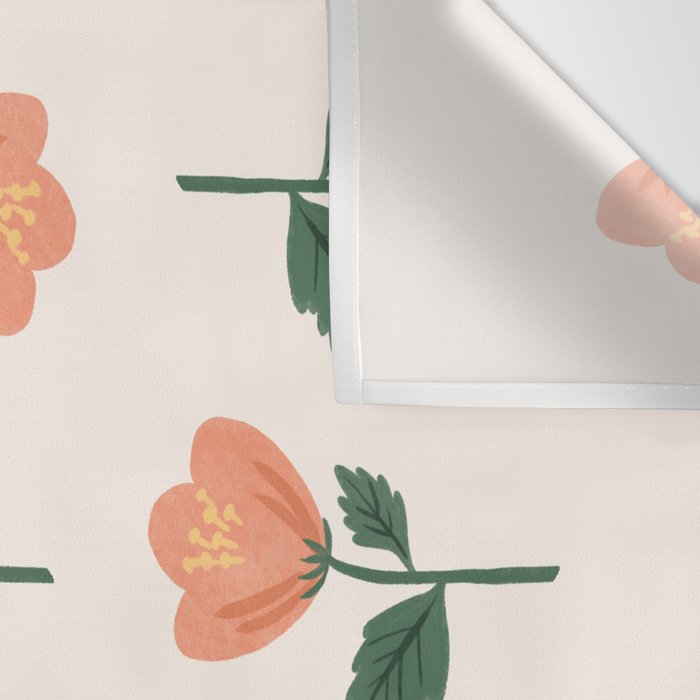 Pink Peony Pattern Wall Tapestry Gallery Image 3