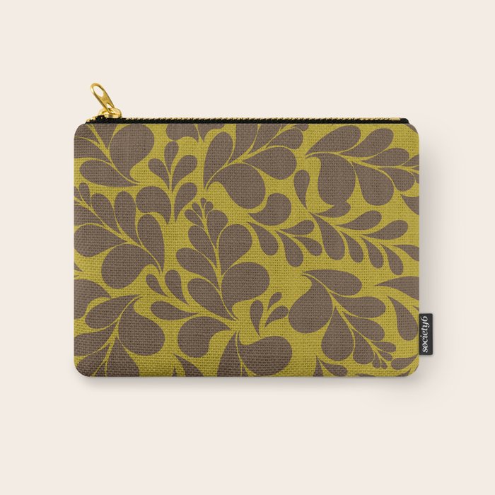 Vintage Floral Splash Pattern Carry All Pouch Gallery Image 1
