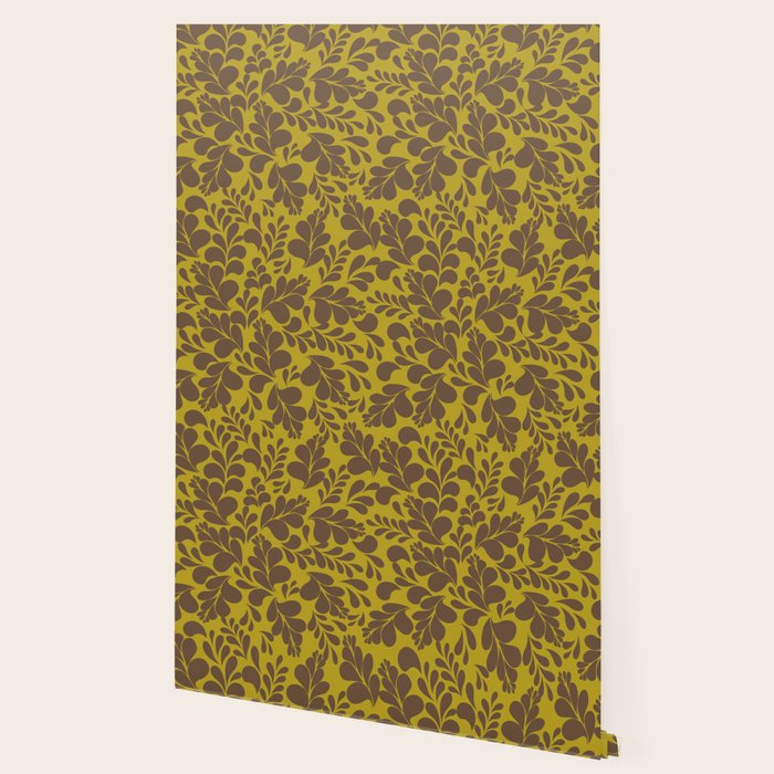 Vintage Floral Splash Pattern Wallpaper Gallery Image 2