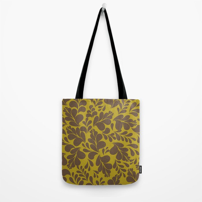 Vintage Floral Splash Pattern Tote Bag Gallery Image 2