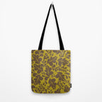 Vintage Floral Splash Pattern Tote Bag Gallery Image 2