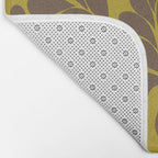 Vintage Floral Splash Pattern Bath Mat Gallery Image 2