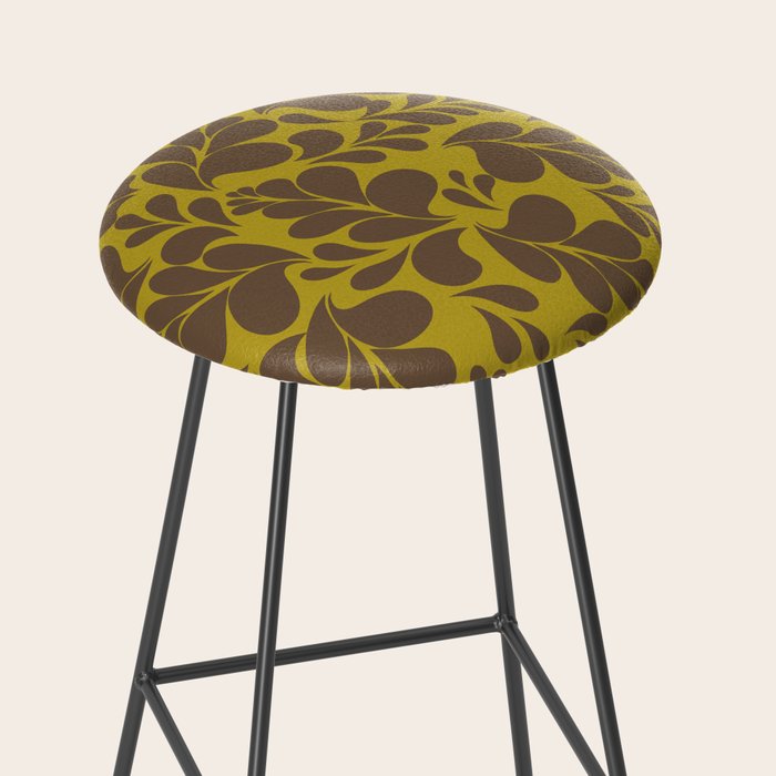 Vintage Floral Splash Pattern Stool Gallery Image 2