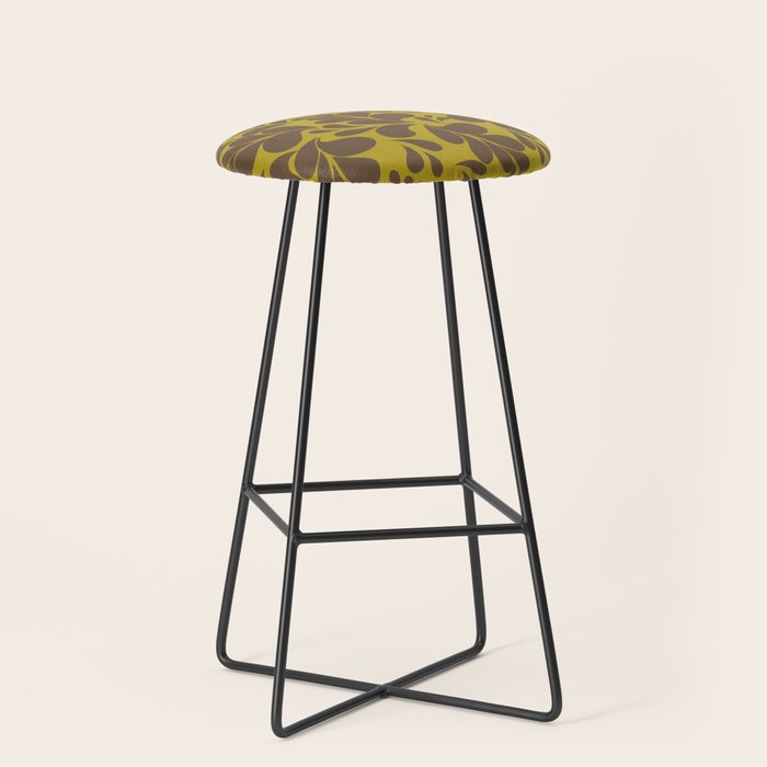 Vintage Floral Splash Pattern Stool Gallery Image 1