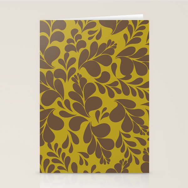 Vintage Floral Splash Pattern Stationery Card Gallery Image 1