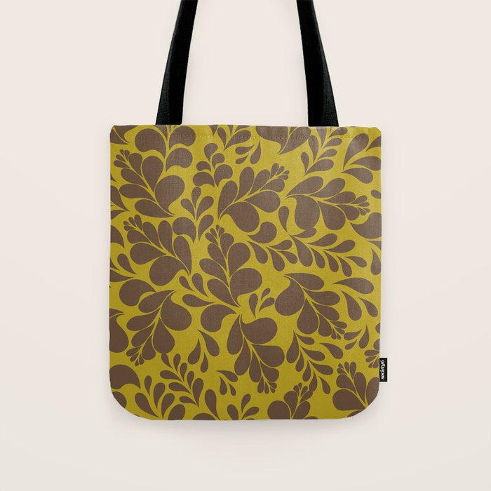 Vintage Floral Splash Pattern Tote Bag Gallery Image 1
