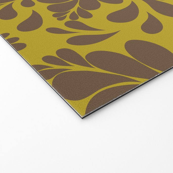 Vintage Floral Splash Pattern Welcome Mat Gallery Image 2