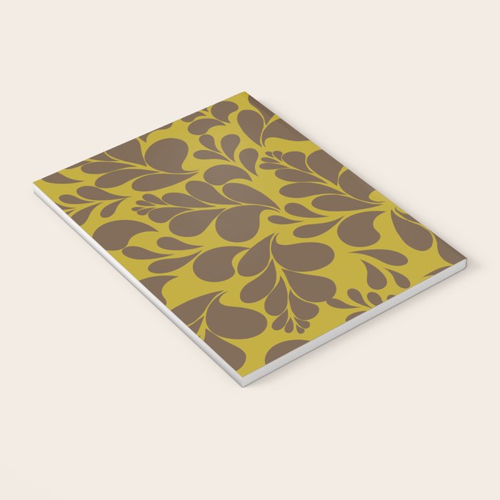 Vintage Floral Splash Pattern Notebook Gallery Image 3