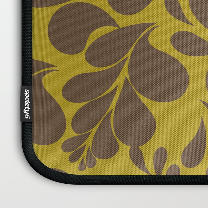 Vintage Floral Splash Pattern Laptop Sleeve Gallery Image 3