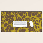 Vintage Floral Splash Pattern Desk Mat Gallery Image 1