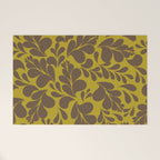 Vintage Floral Splash Pattern Welcome Mat Gallery Image 1