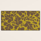 Vintage Floral Splash Pattern Desk Mat Gallery Image 3