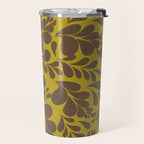 Vintage Floral Splash Pattern Travel Mug Gallery Image 2