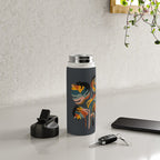 Cat and Plant 11 (Black Cats) Water Bottle Gallery Image 4